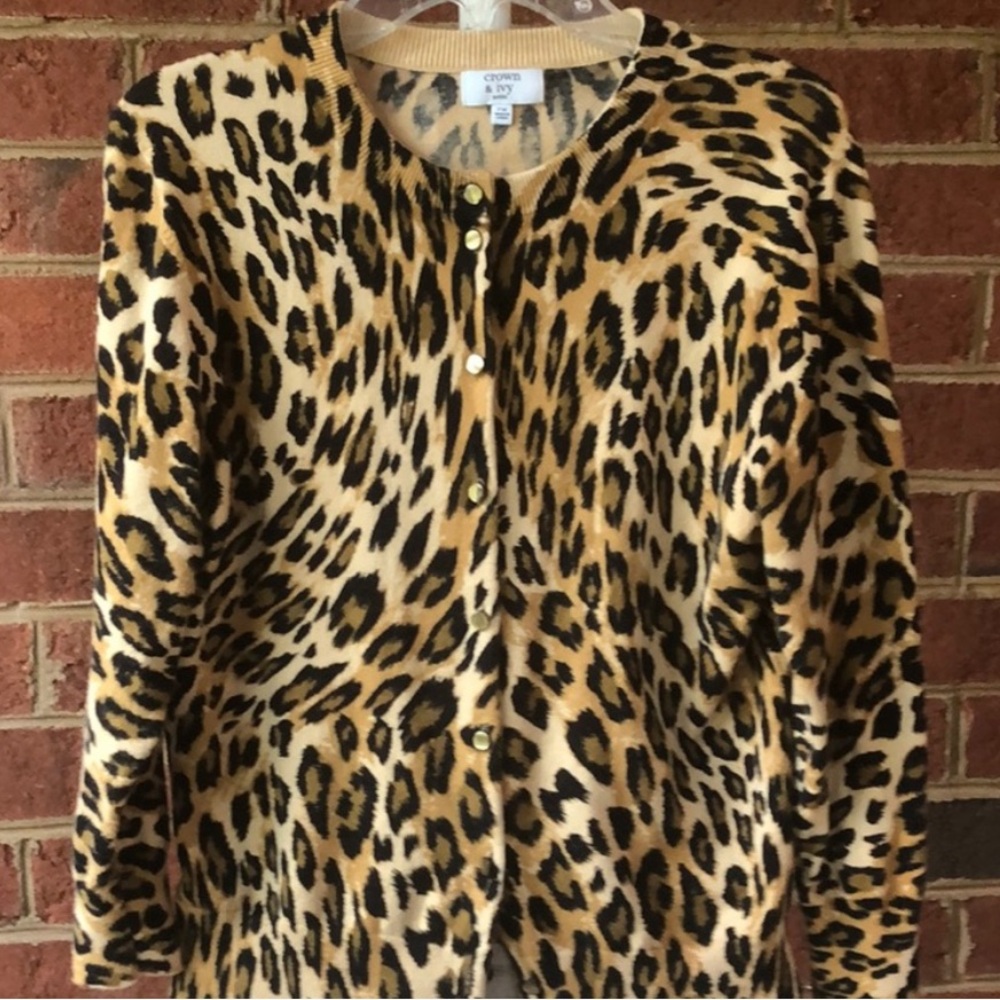 Crown & Ivy Animal Print Sweater - Picture 2 of 9